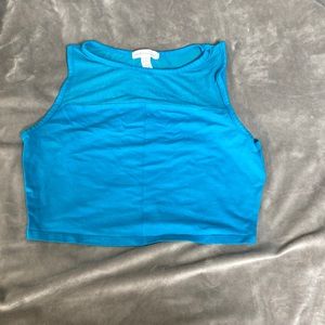 Retro teal top